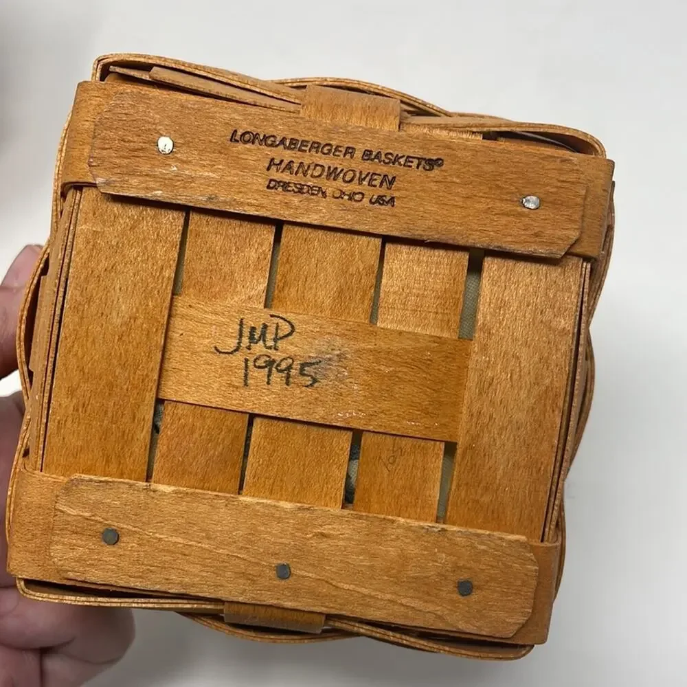 Bundle of two small 1993/1995 Longaberger baskets